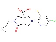 (3aS*,6aS*)-5-(5-chloro-3-fluoropyridin-2-yl)-2-(cyclopropylmethyl)-1-oxohexahydropyrrolo[3,4-c]pyrrole-3a(1H)-carboxylic acid