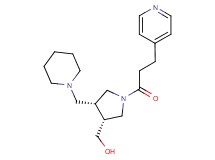 [(3R*,4R*)-4-(piperidin-1-ylmethyl)-1-(3-pyridin-4-ylpropanoyl)pyrrolidin-3-yl]methanol