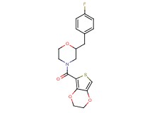 4-(2,3-dihydrothieno[3,4-b][1,4]dioxin-5-ylcarbonyl)-2-(4-fluorobenzyl)morpholine