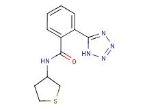N-(tetrahydro-3-thienyl)-2-(1H-tetrazol-5-yl)benzamide