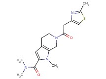 N,N,1-trimethyl-6-[(2-methyl-1,3-thiazol-4-yl)acetyl]-4,5,6,7-tetrahydro-1H-pyrrolo[2,3-c]pyridine-2-carboxamide