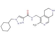 1-(cyclohexylmethyl)-N-[(3-methyl-5,6,7,8-tetrahydro-2,7-naphthyridin-4-yl)methyl]-1H-1,2,3-triazole-4-carboxamide
