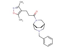 (1S*,5R*)-3-benzyl-6-[3-(3,5-dimethyl-4-isoxazolyl)propanoyl]-3,6-diazabicyclo[3.2.2]nonane