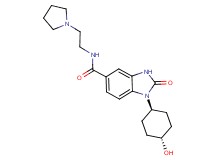 1-(trans-4-hydroxycyclohexyl)-2-oxo-N-(2-pyrrolidin-1-ylethyl)-2,3-dihydro-1H-benzimidazole-5-carboxamide