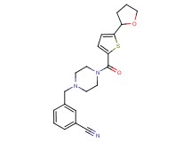 3-[(4-{[5-(tetrahydro-2-furanyl)-2-thienyl]carbonyl}-1-piperazinyl)methyl]benzonitrile