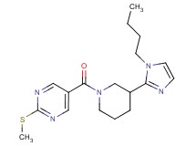 5-{[3-(1-butyl-1H-imidazol-2-yl)piperidin-1-yl]carbonyl}-2-(methylthio)pyrimidine