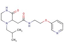 2-(1-isobutyl-3-oxo-2-piperazinyl)-N-[2-(3-pyridinyloxy)ethyl]acetamide