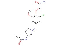 2-(4-{[3-(acetylamino)pyrrolidin-1-yl]methyl}-2-chloro-6-methoxyphenoxy)acetamide