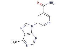 5-(6-methyl-9H-purin-9-yl)nicotinamide