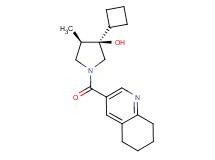 (3R*,4R*)-3-cyclobutyl-4-methyl-1-(5,6,7,8-tetrahydro-3-quinolinylcarbonyl)-3-pyrrolidinol