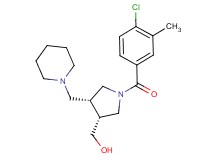 [(3R*,4R*)-1-(4-chloro-3-methylbenzoyl)-4-(piperidin-1-ylmethyl)pyrrolidin-3-yl]methanol