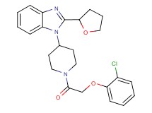 1-{1-[(2-chlorophenoxy)acetyl]-4-piperidinyl}-2-(tetrahydro-2-furanyl)-1H-benzimidazole