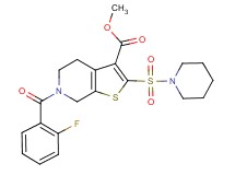 methyl 6-(2-fluorobenzoyl)-2-(1-piperidinylsulfonyl)-4,5,6,7-tetrahydrothieno[2,3-c]pyridine-3-carboxylate