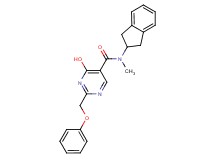 N-(2,3-dihydro-1H-inden-2-yl)-4-hydroxy-N-methyl-2-(phenoxymethyl)pyrimidine-5-carboxamide