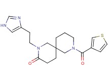 2-[2-(1H-imidazol-4-yl)ethyl]-8-(3-thienylcarbonyl)-2,8-diazaspiro[5.5]undecan-3-one