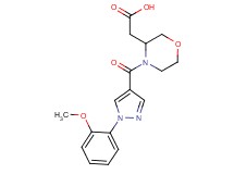 (4-{[1-(2-methoxyphenyl)-1H-pyrazol-4-yl]carbonyl}-3-morpholinyl)acetic acid