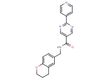 N-(3,4-dihydro-2H-chromen-6-ylmethyl)-2-(4-pyridinyl)-5-pyrimidinecarboxamide