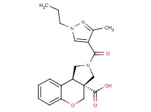 (3aR*,9bR*)-2-[(3-methyl-1-propyl-1H-pyrazol-4-yl)carbonyl]-1,2,3,9b-tetrahydrochromeno[3,4-c]pyrrole-3a(4H)-carboxylic acid