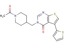 3-[(1-acetylpiperidin-4-yl)methyl]-5-(2-thienyl)thieno[2,3-d]pyrimidin-4(3H)-one