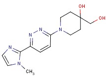 4-(hydroxymethyl)-1-[6-(1-methyl-1H-imidazol-2-yl)pyridazin-3-yl]piperidin-4-ol