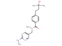 4-(3-hydroxy-3-methylbutyl)-N-methyl-N-{[2-(methylamino)-5-pyrimidinyl]methyl}benzamide