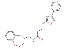 4-(3-pyridin-4-yl-1,2,4-oxadiazol-5-yl)-N-(2,3,4,5-tetrahydro-1-benzoxepin-4-ylmethyl)butanamide