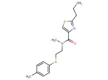 N-methyl-N-{2-[(4-methylphenyl)thio]ethyl}-2-propyl-1,3-thiazole-4-carboxamide
