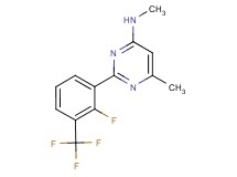 2-[2-fluoro-3-(trifluoromethyl)phenyl]-N,6-dimethylpyrimidin-4-amine