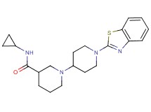 1'-(1,3-benzothiazol-2-yl)-N-cyclopropyl-1,4'-bipiperidine-3-carboxamide