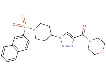 4-({1-[1-(2-naphthylsulfonyl)-4-piperidinyl]-1H-1,2,3-triazol-4-yl}carbonyl)morpholine