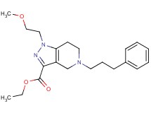 ethyl 1-(2-methoxyethyl)-5-(3-phenylpropyl)-4,5,6,7-tetrahydro-1H-pyrazolo[4,3-c]pyridine-3-carboxylate