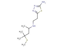 5-(2-{[1,3-dimethyl-3-(methylthio)butyl]amino}ethyl)-1,3,4-thiadiazol-2-amine