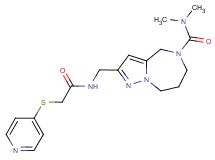 N,N-dimethyl-2-({[(pyridin-4-ylthio)acetyl]amino}methyl)-7,8-dihydro-4H-pyrazolo[1,5-a][1,4]diazepine-5(6H)-carboxamide
