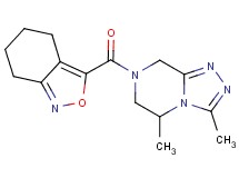 3,5-dimethyl-7-(4,5,6,7-tetrahydro-2,1-benzisoxazol-3-ylcarbonyl)-5,6,7,8-tetrahydro[1,2,4]triazolo[4,3-a]pyrazine