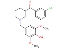 (3-chlorophenyl)[1-(4-hydroxy-3,5-dimethoxybenzyl)-3-piperidinyl]methanone