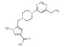 1-(5-{[4-(6-ethylpyrimidin-4-yl)piperazin-1-yl]methyl}-1-methyl-1H-pyrrol-3-yl)ethanone