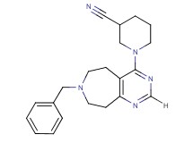 1-(7-benzyl-6,7,8,9-tetrahydro-5H-pyrimido[4,5-d]azepin-4-yl)piperidine-3-carbonitrile