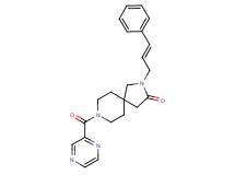 2-[(2E)-3-phenyl-2-propen-1-yl]-8-(2-pyrazinylcarbonyl)-2,8-diazaspiro[4.5]decan-3-one
