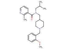 N-isobutyl-N-{[1-(2-methoxybenzyl)-4-piperidinyl]methyl}-2-methylnicotinamide