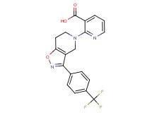 2-[3-[4-(trifluoromethyl)phenyl]-6,7-dihydroisoxazolo[4,5-c]pyridin-5(4H)-yl]nicotinic acid