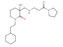 1-(2-cyclohexylethyl)-3-hydroxy-3-{[(3-oxo-3-pyrrolidin-1-ylpropyl)amino]methyl}piperidin-2-one