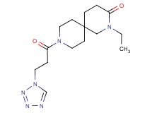2-ethyl-9-[3-(1H-tetrazol-1-yl)propanoyl]-2,9-diazaspiro[5.5]undecan-3-one