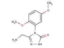 5-(aminomethyl)-4-(2,5-dimethoxyphenyl)-2,4-dihydro-3H-1,2,4-triazol-3-one