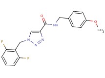 1-(2,6-difluorobenzyl)-N-(4-methoxybenzyl)-1H-1,2,3-triazole-4-carboxamide