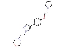 4-(2-{4-[4-(2-pyrrolidin-1-ylethoxy)phenyl]-1H-pyrazol-1-yl}ethyl)morpholine
