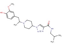 1-{1-[2-(4-hydroxy-3-methoxyphenyl)-1-methylethyl]-4-piperidinyl}-N-isobutyl-1H-1,2,3-triazole-4-carboxamide