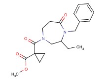 methyl 1-[(4-benzyl-3-ethyl-5-oxo-1,4-diazepan-1-yl)carbonyl]cyclopropanecarboxylate