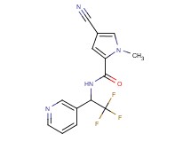 4-cyano-1-methyl-N-(2,2,2-trifluoro-1-pyridin-3-ylethyl)-1H-pyrrole-2-carboxamide
