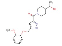 1-[1-({5-[(2-methoxyphenoxy)methyl]-1H-pyrazol-3-yl}carbonyl)piperidin-4-yl]ethanol