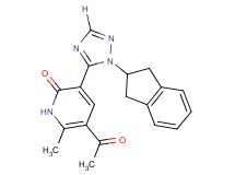 5-acetyl-3-[1-(2,3-dihydro-1H-inden-2-yl)-1H-1,2,4-triazol-5-yl]-6-methylpyridin-2(1H)-one